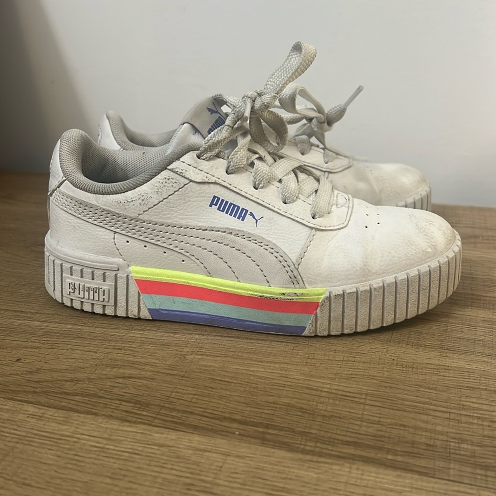 Girls, puma shoes/sneakers leather upper size 1C